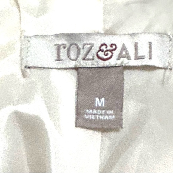 Roz & Ali Sand/Beige Short Sleeve Lined Blazer - Picture 4 of 4